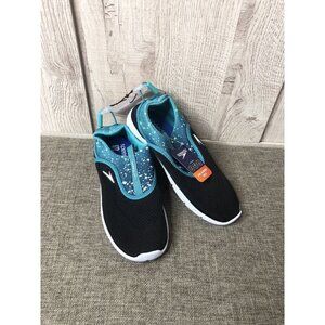 Girls Speedo Black Turquoise White Surf Strider Water Shoes Junior Size M 2-3